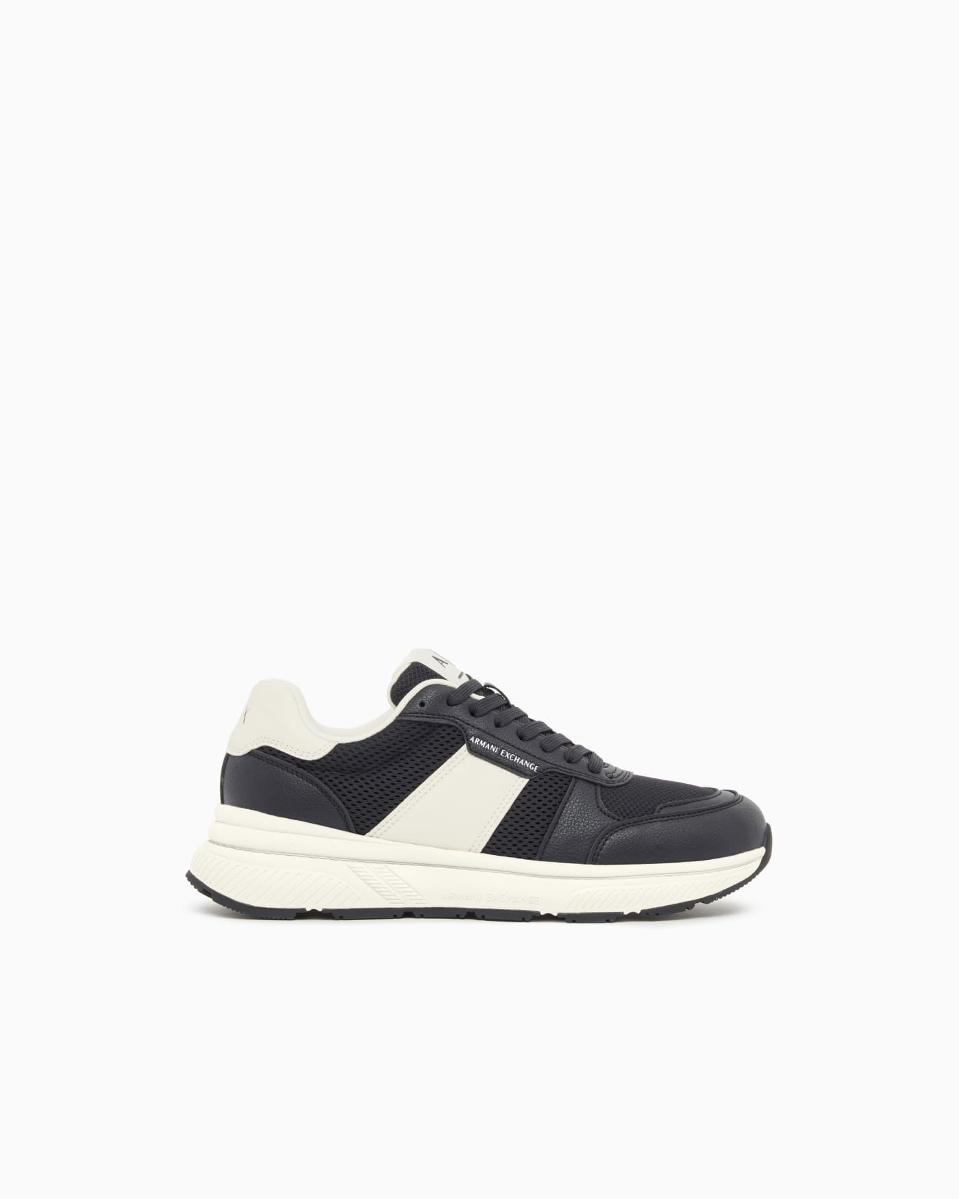 Urban Minimal Sneakers in Synthetic Leather and Mesh