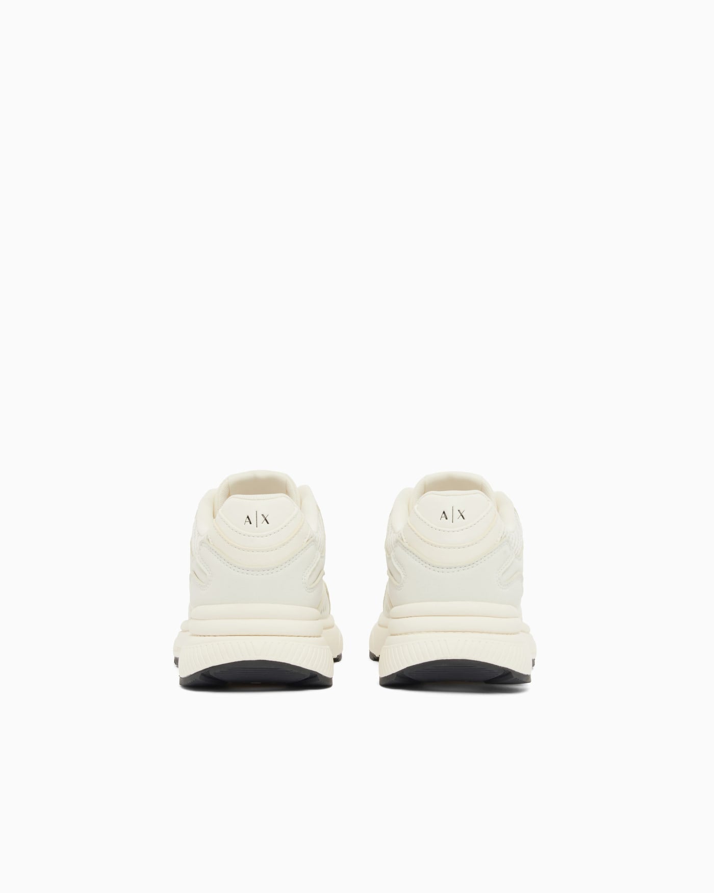 Sneakers in microsuede and mesh
