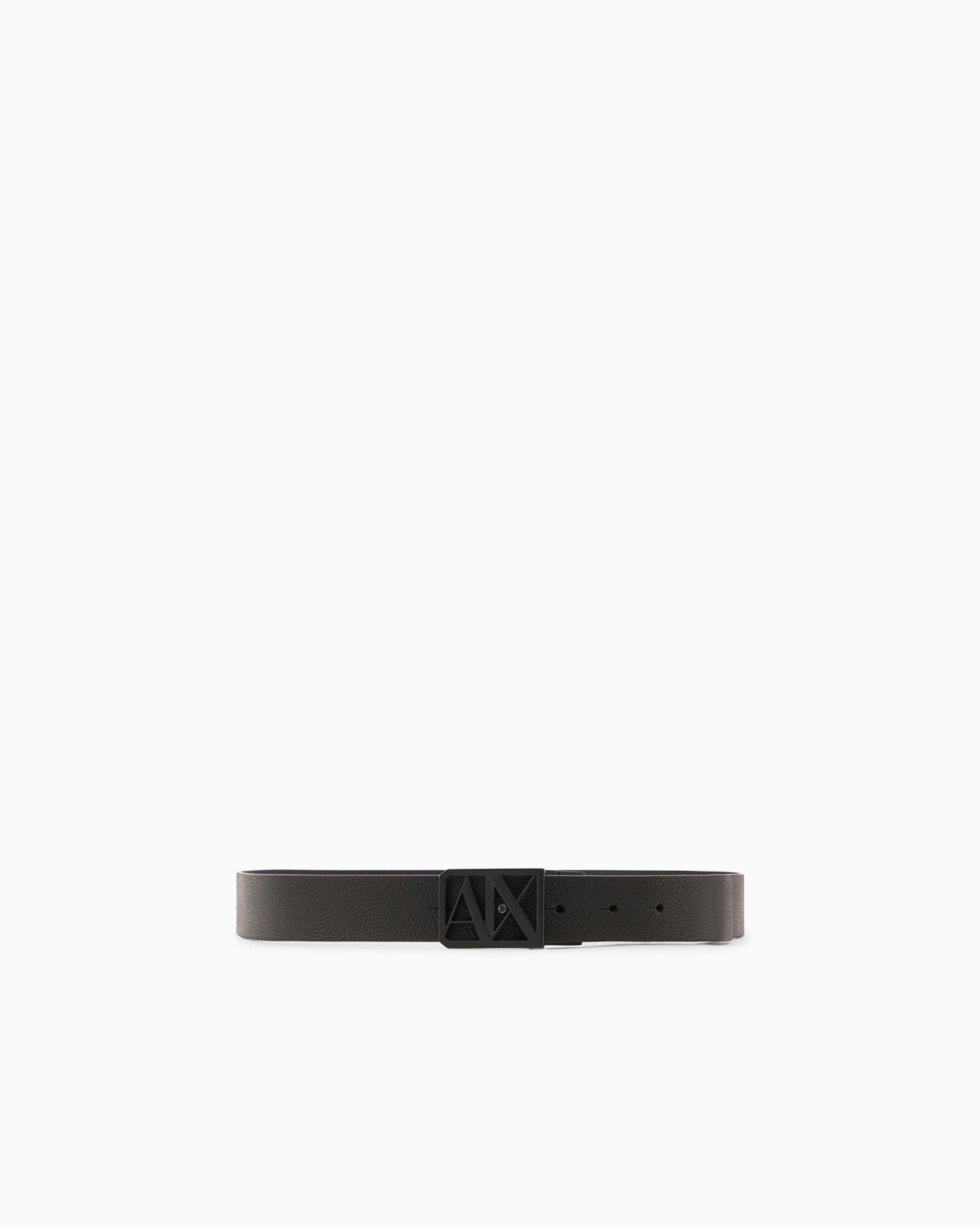 Reversible belt with logo
