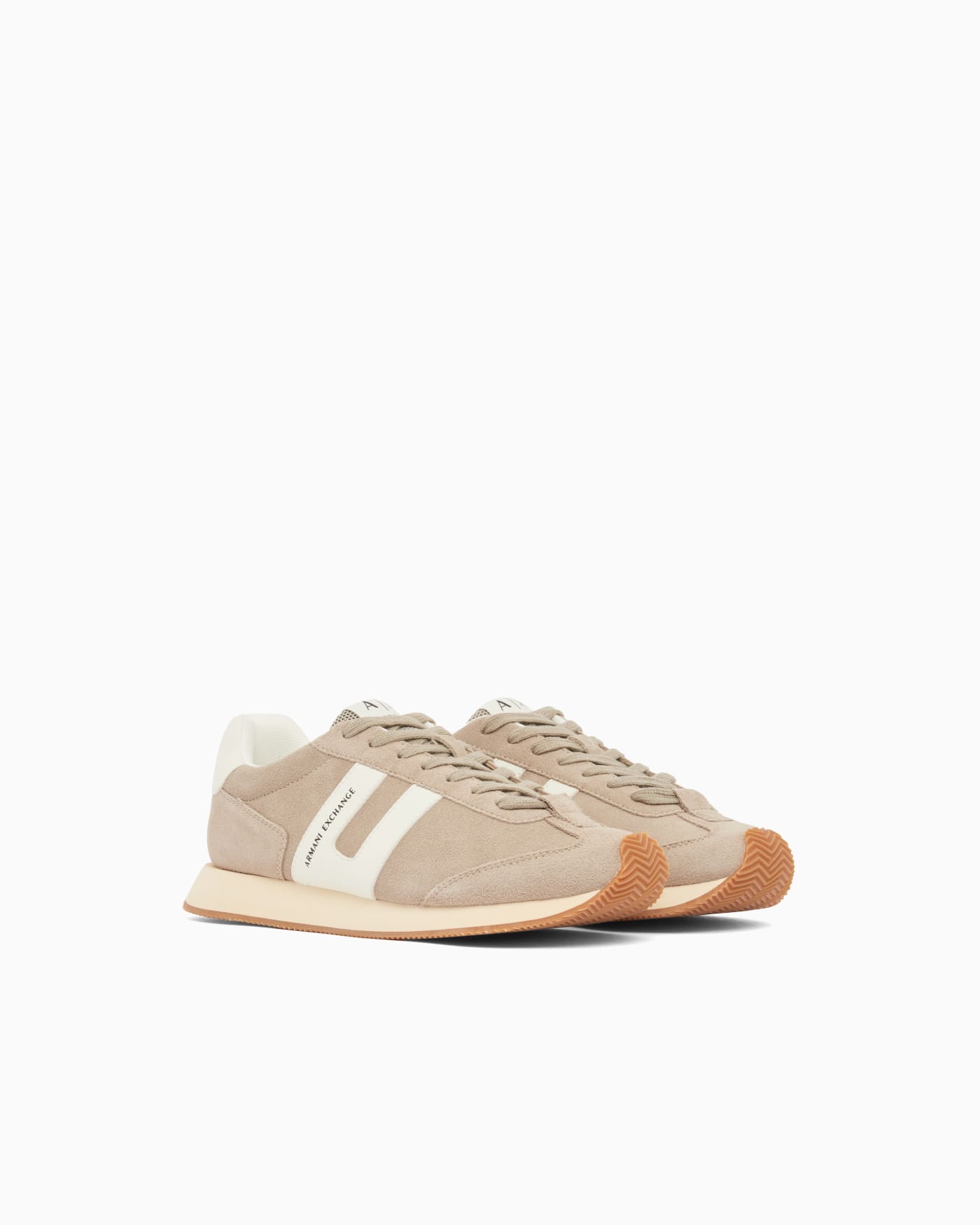 Sneakers with side logo band