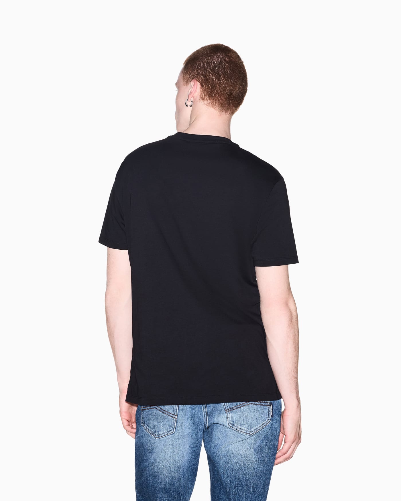 Regular-fit T-shirt in solid-color cotton jersey