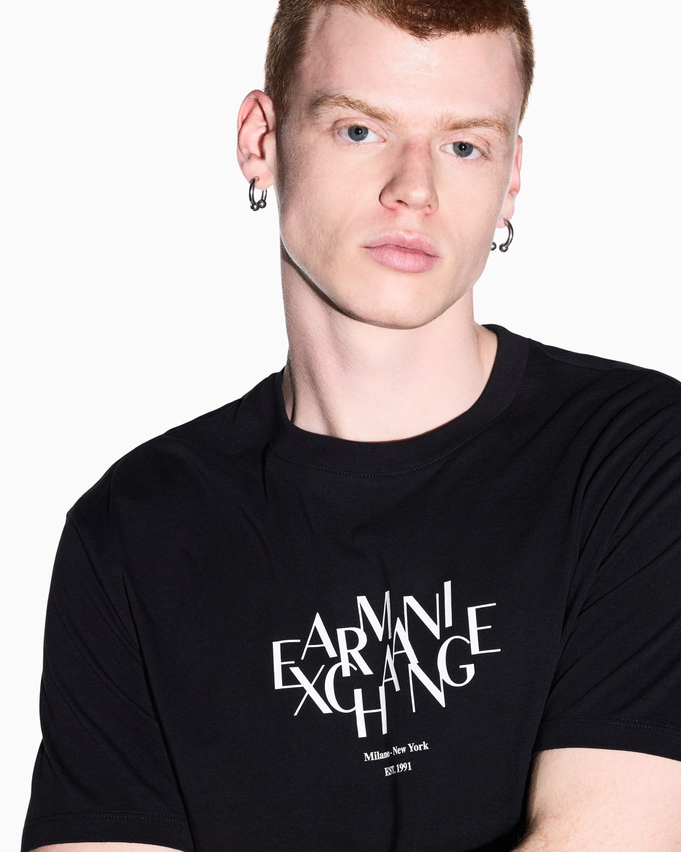 Regular-fit T-shirt in solid-color cotton jersey