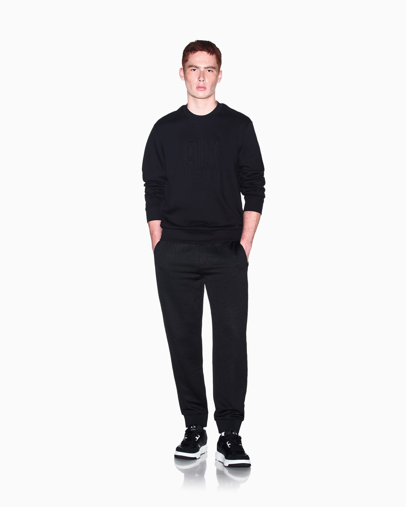 Regular-fit French terry sweatshirt man