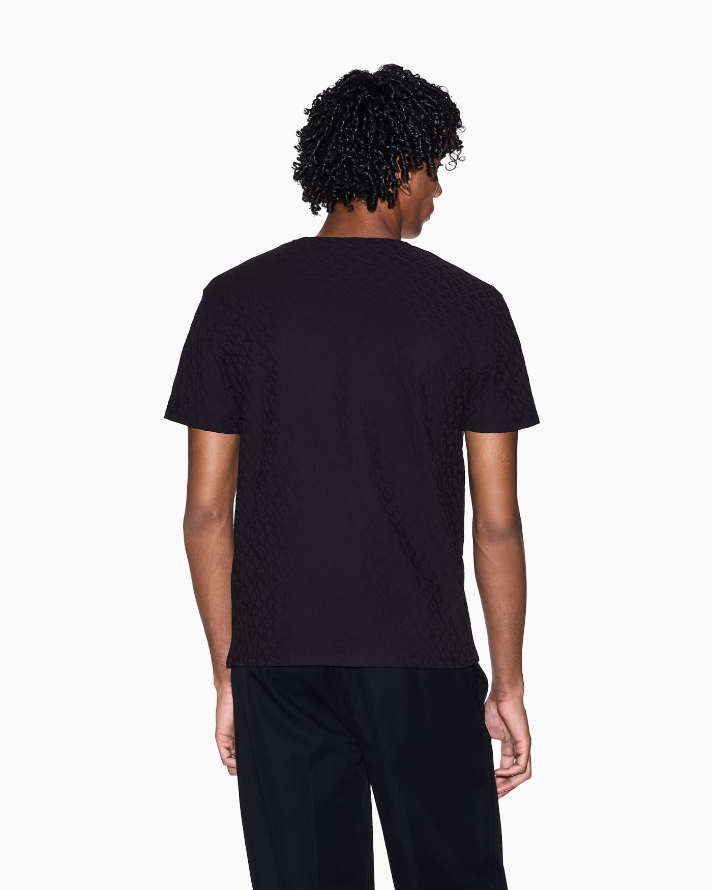 Slim Fit Mercerized Cotton Jacquard T-shirt