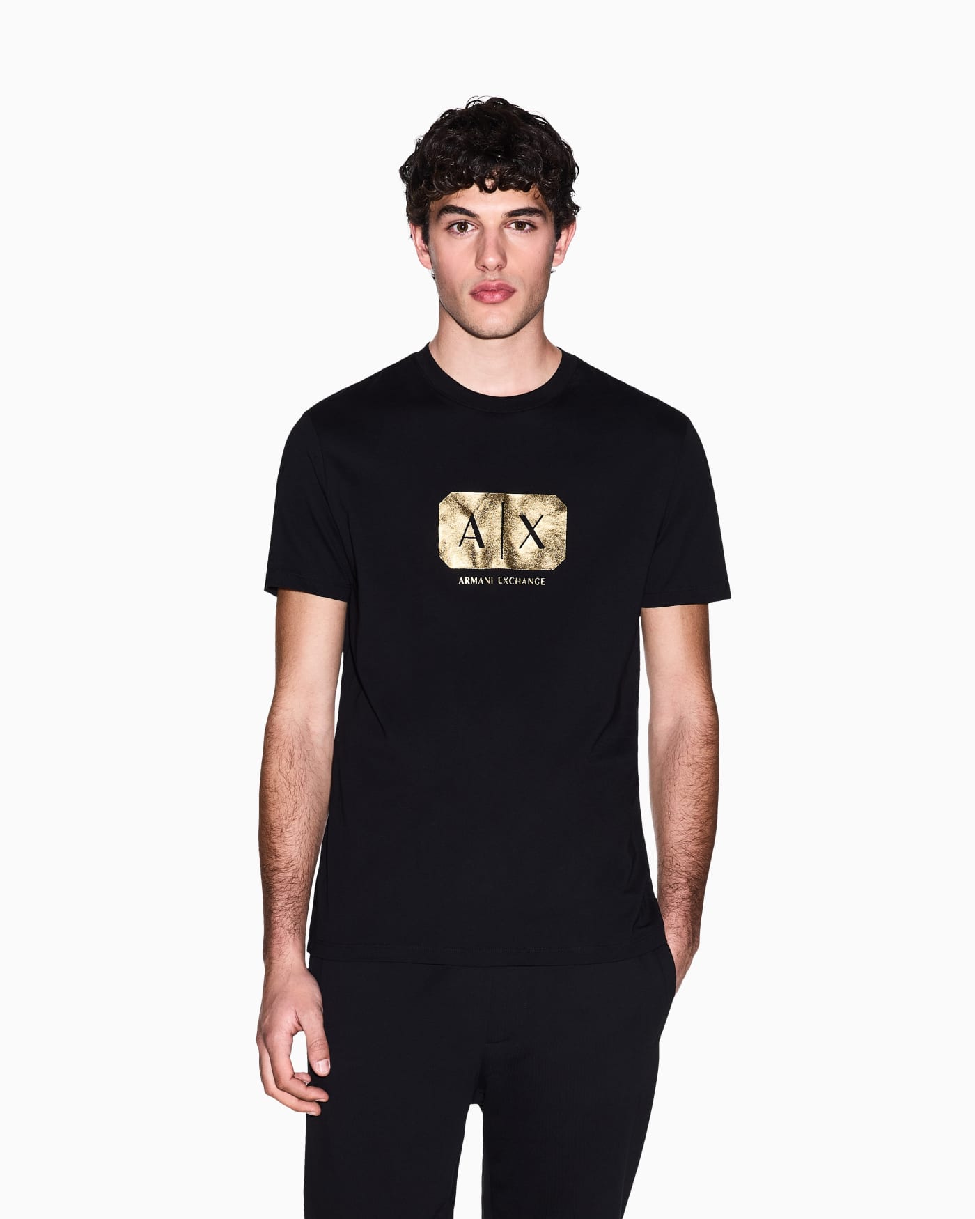 Regular Fit Jersey T-Shirt with metal logo