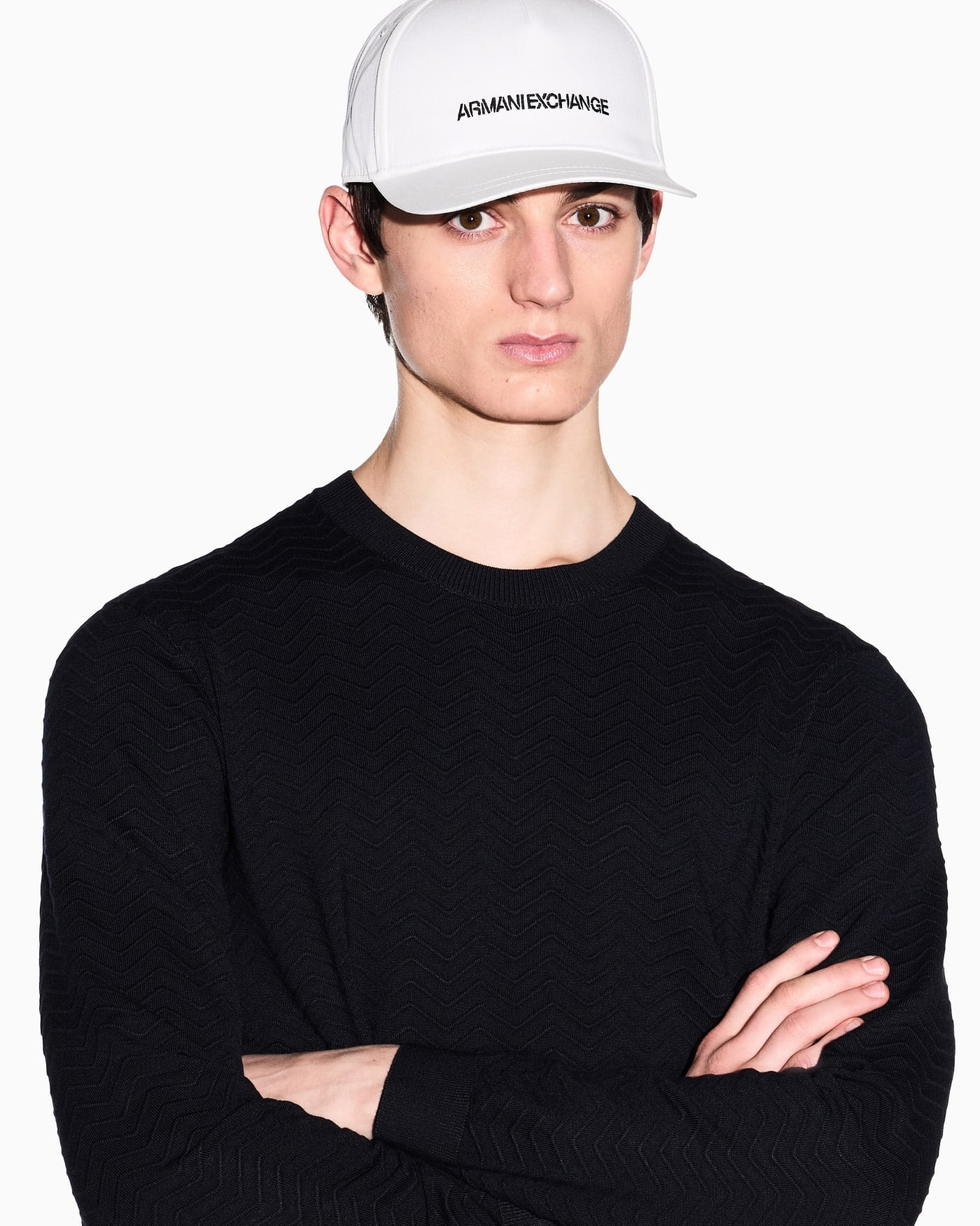 Visor hat with logo lettering