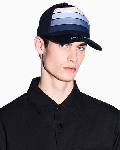 Color block peaked cap