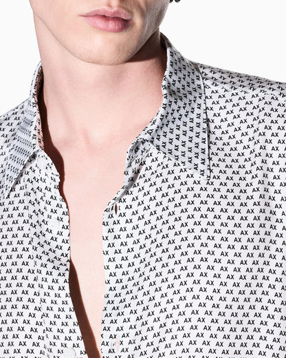oversized fit shirt in eco-viscose twill