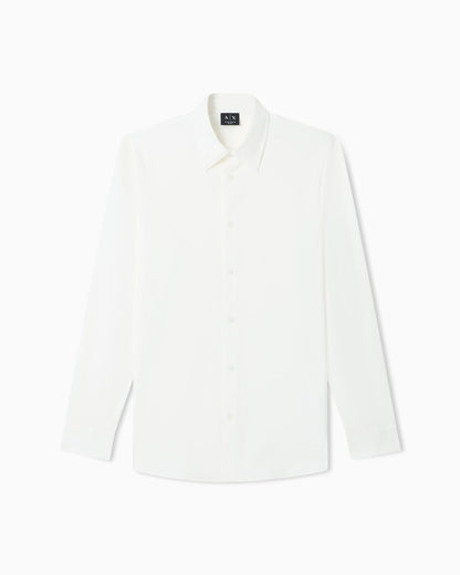 Slim Fit Solid Color Cotton Shirt