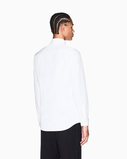 Slim Fit Solid Color Cotton Shirt