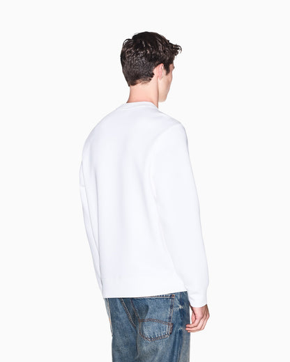 sweatshirt in bonded stretch cotton