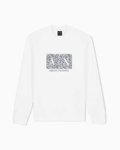 sweatshirt in bonded stretch cotton