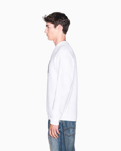 sweatshirt in bonded stretch cotton