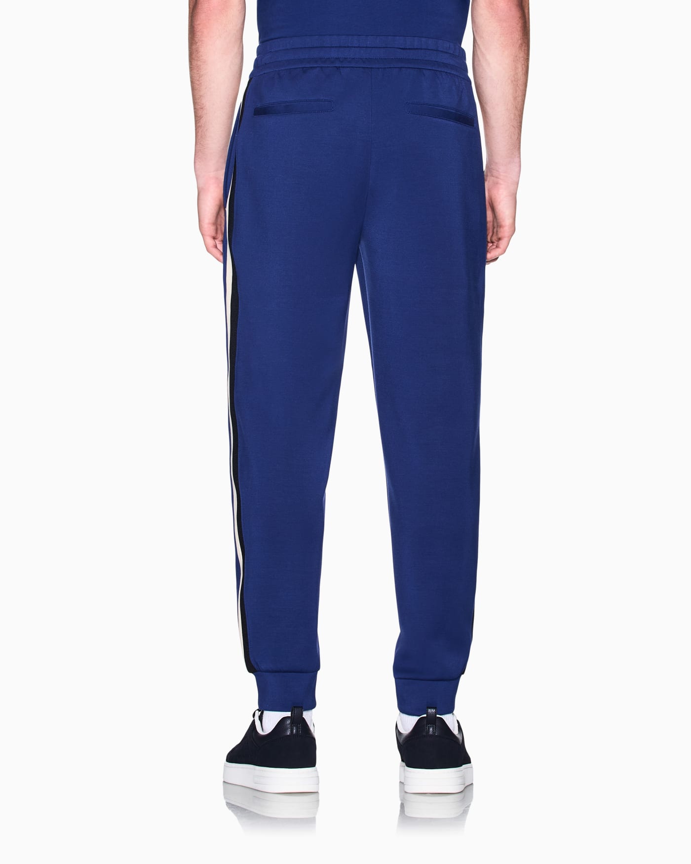 regular fit trousers in stretch modal jersey