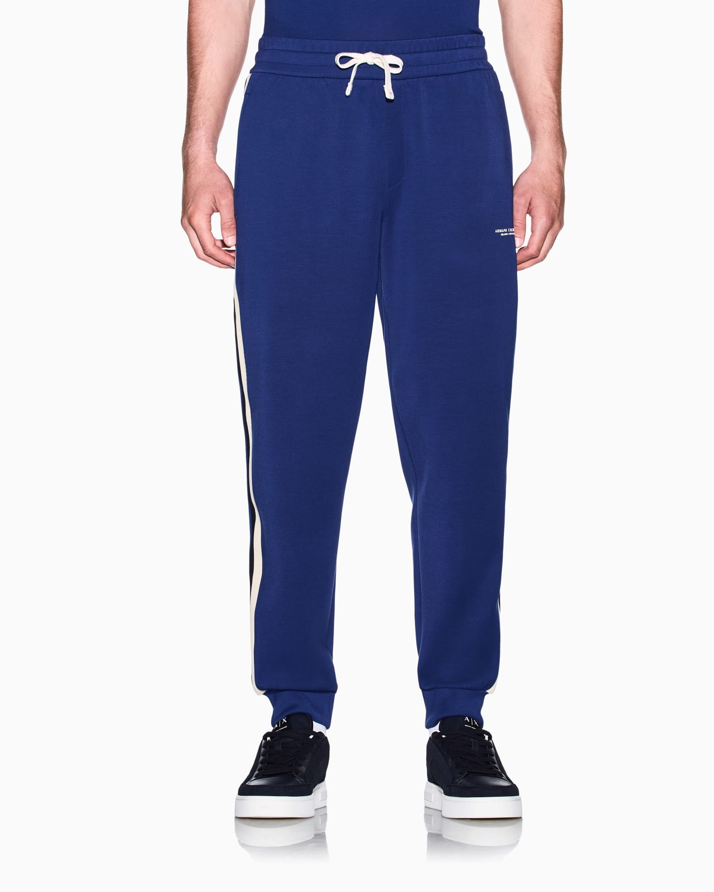 regular fit trousers in stretch modal jersey