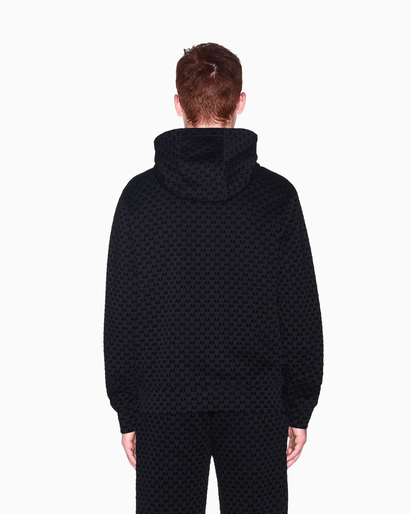 Sweatshirt with regular fit in bonded stretch cotton