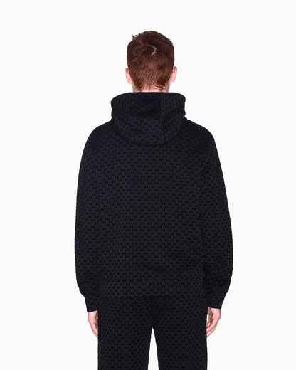 Sweatshirt with regular fit in bonded stretch cotton