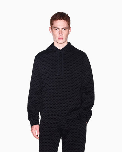 Sweatshirt with regular fit in bonded stretch cotton