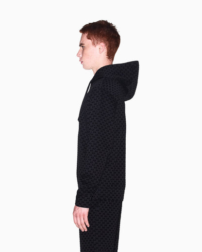 Sweatshirt with regular fit in bonded stretch cotton