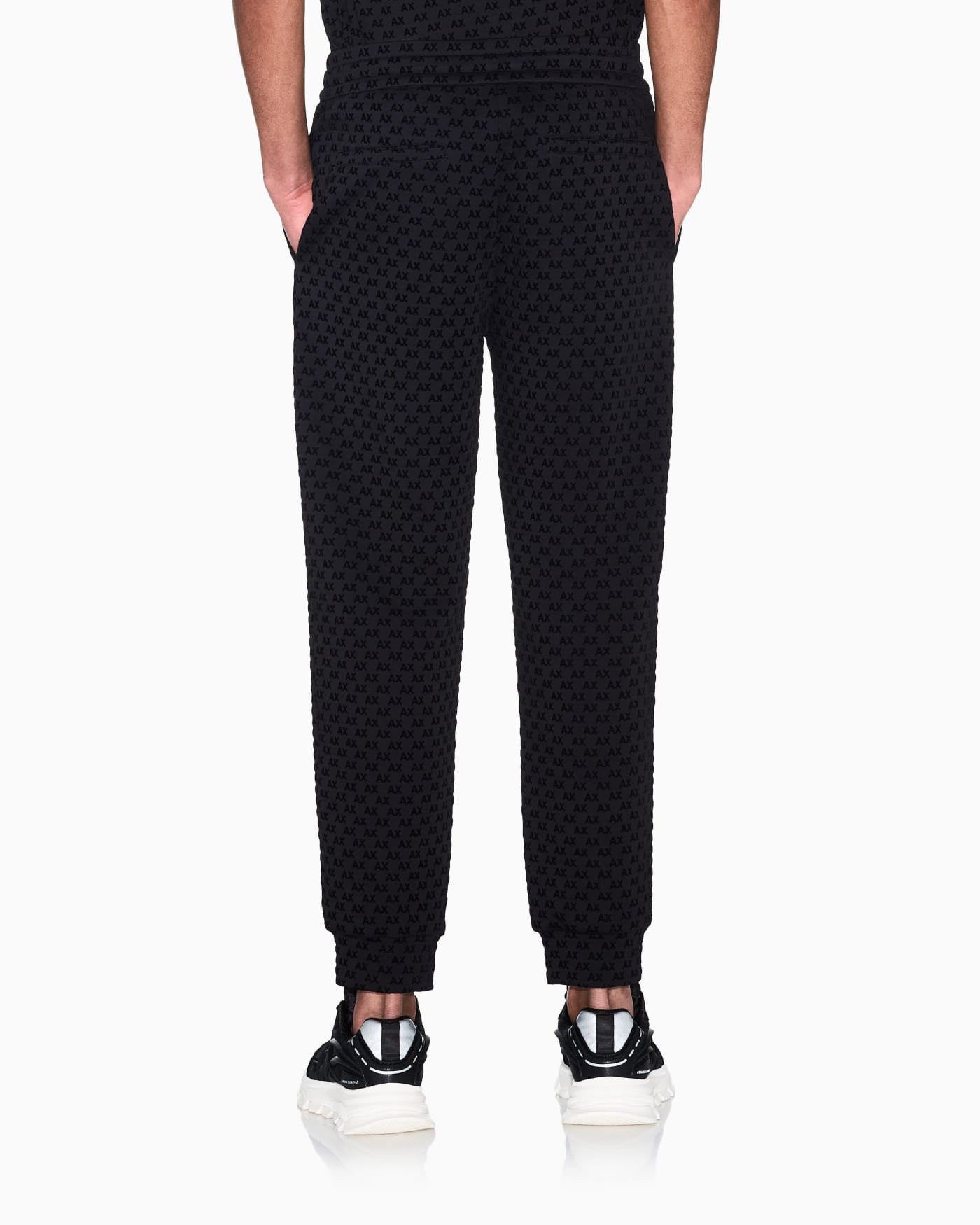regular fit Jersey pants with bonded stretch