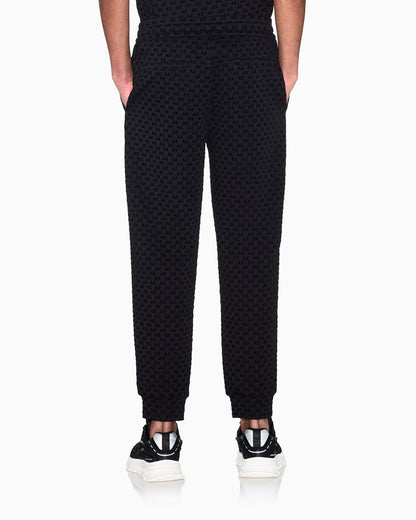 regular fit Jersey pants with bonded stretch