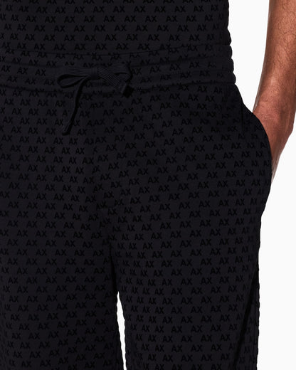regular fit Jersey pants with bonded stretch