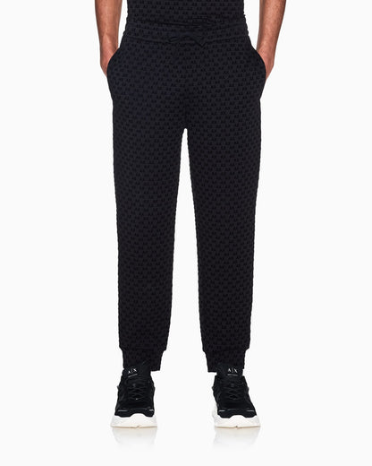 regular fit Jersey pants with bonded stretch