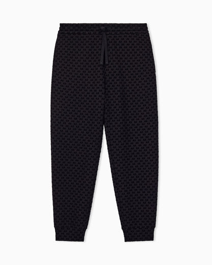 regular fit Jersey pants with bonded stretch