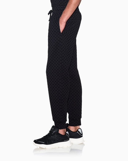 regular fit Jersey pants with bonded stretch