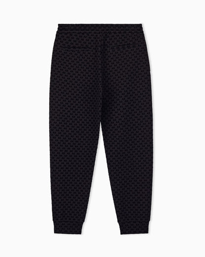 regular fit Jersey pants with bonded stretch