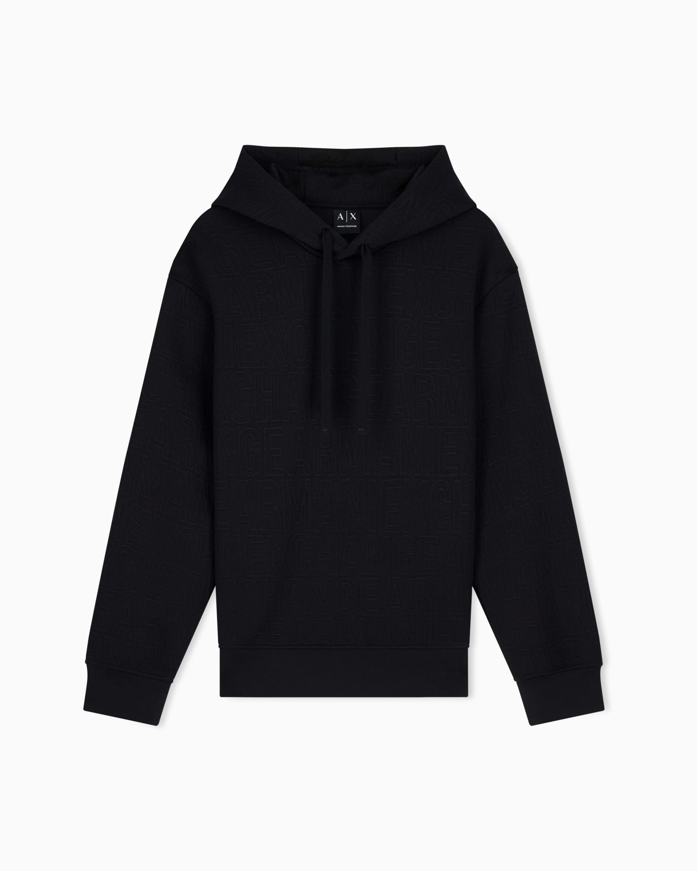 Stretch jacquard jersey hoodie Men