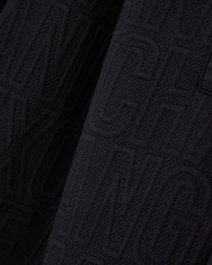 regular fit trousers in stretch jacquard jersey