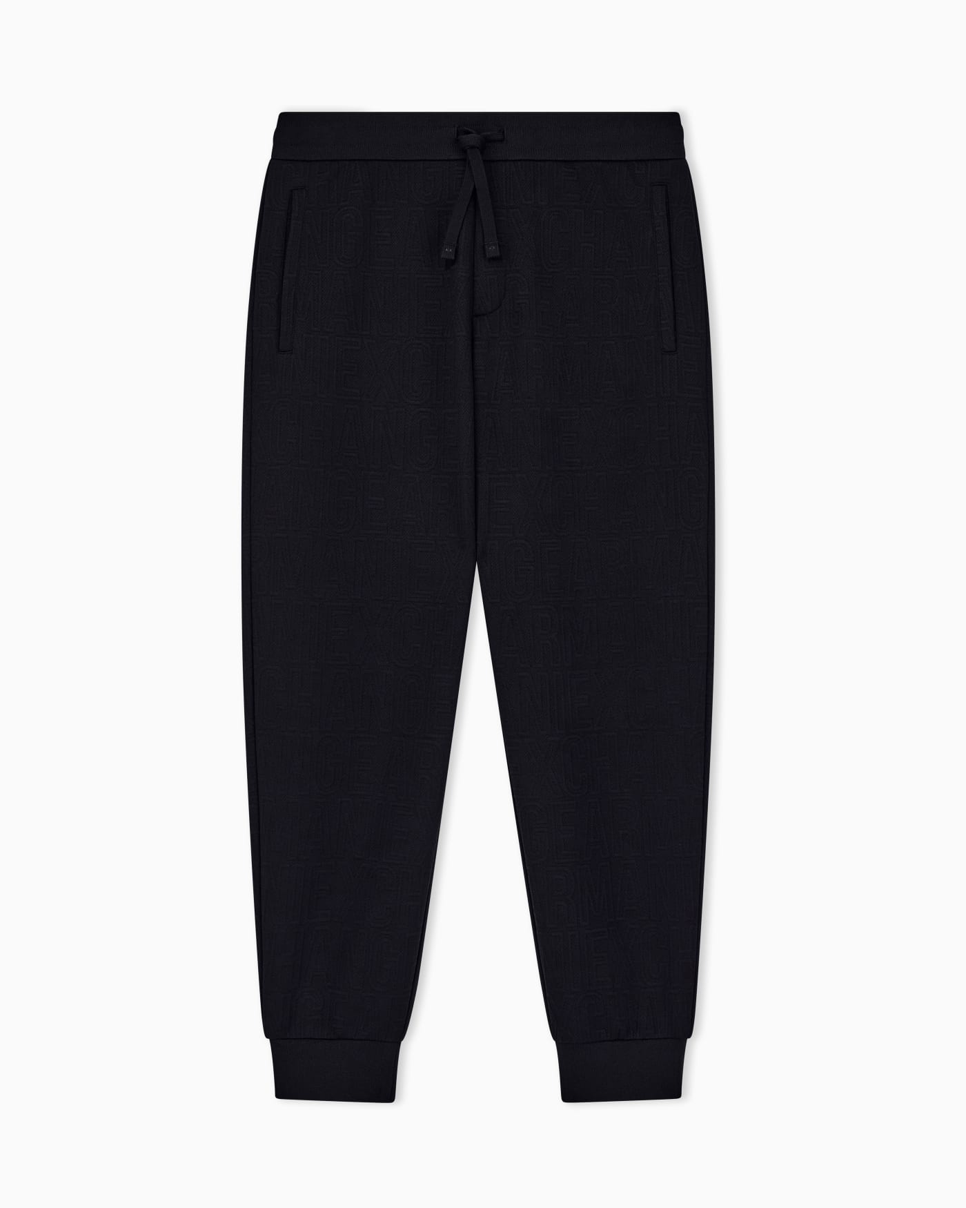 regular fit trousers in stretch jacquard jersey