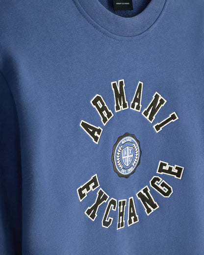 sweatshirt in carbonized cotton French terry