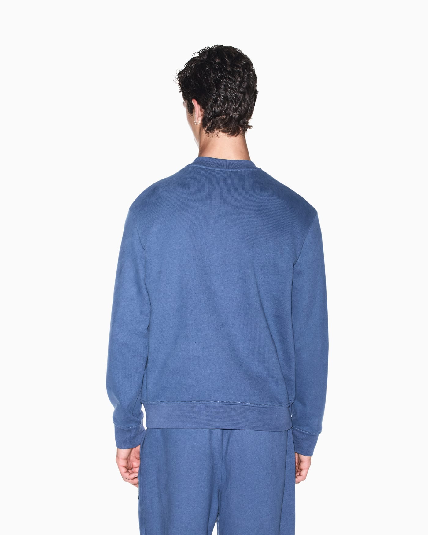 sweatshirt in carbonized cotton French terry