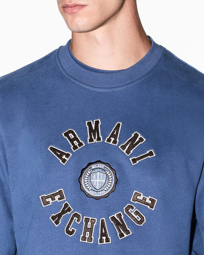 sweatshirt in carbonized cotton French terry