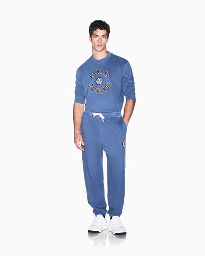 sweatshirt in carbonized cotton French terry