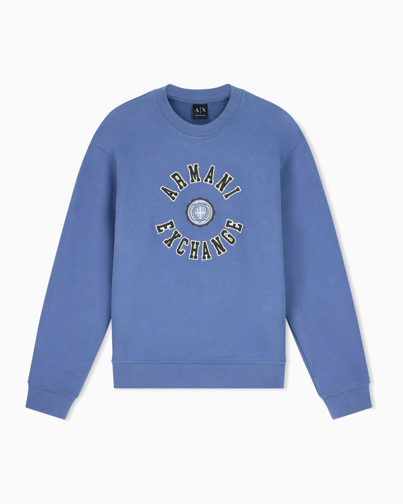 sweatshirt in carbonized cotton French terry