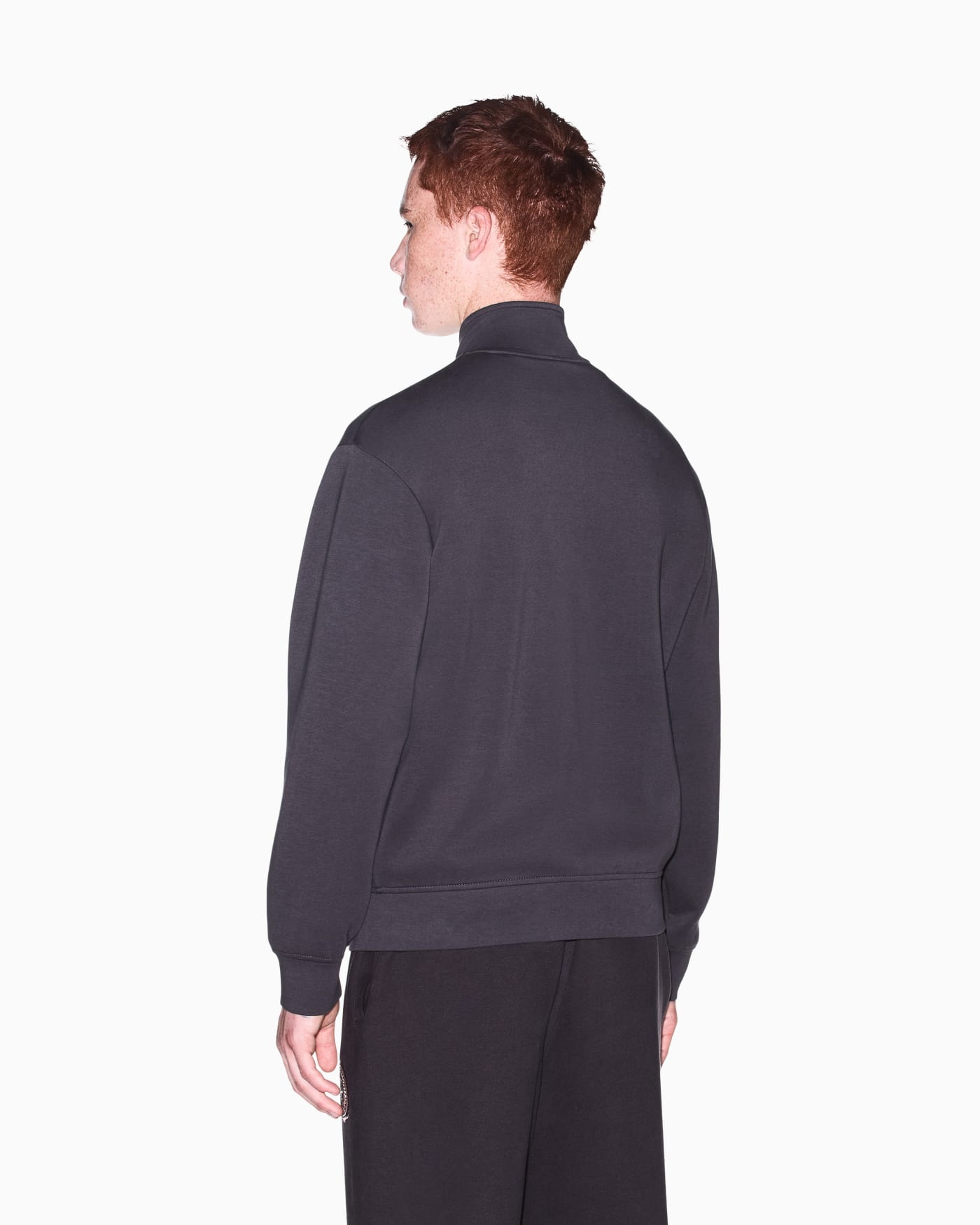 sweatshirt in bonded stretch cotton