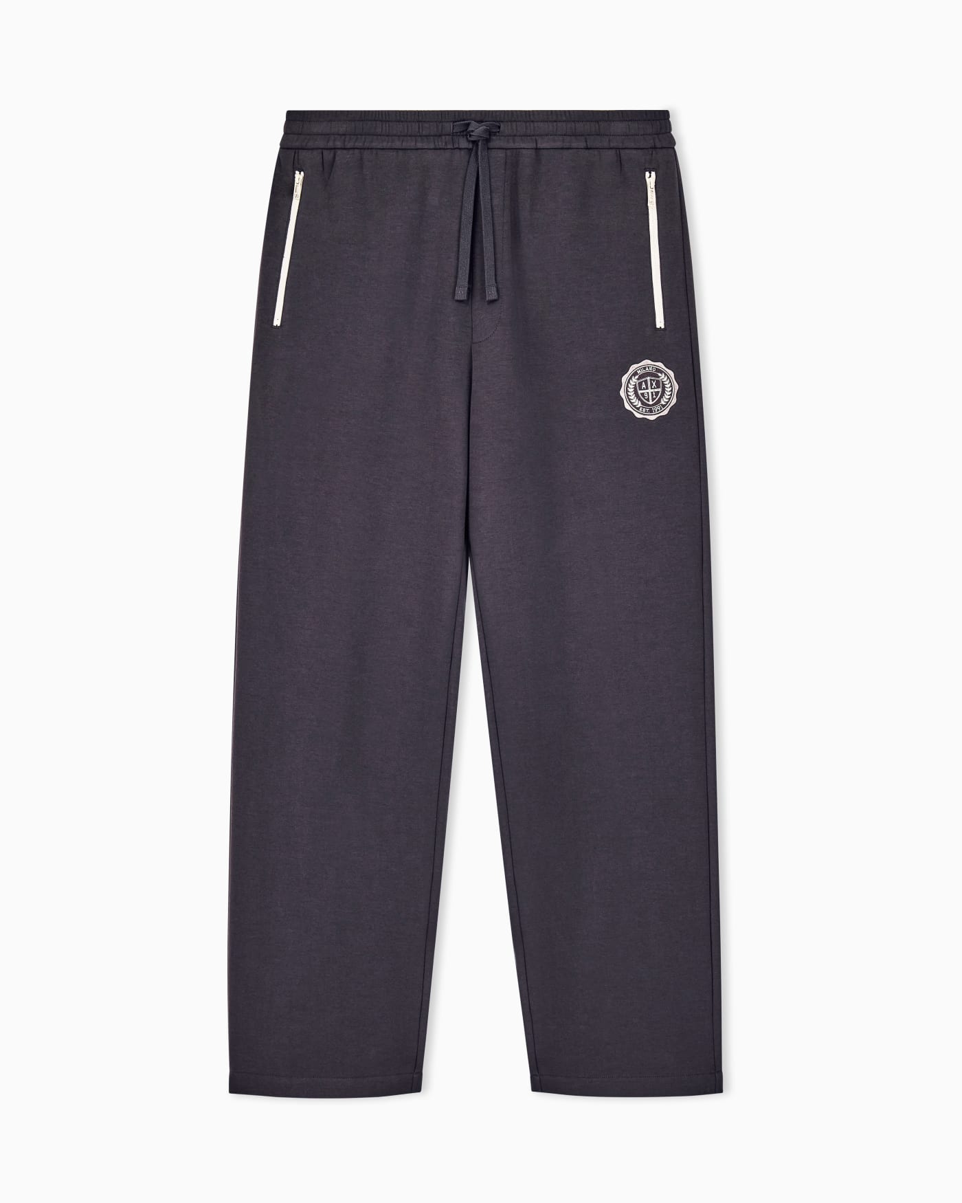 relaxed trouser in stretch cotton jersey