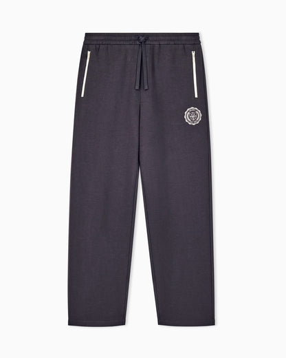 relaxed trouser in stretch cotton jersey