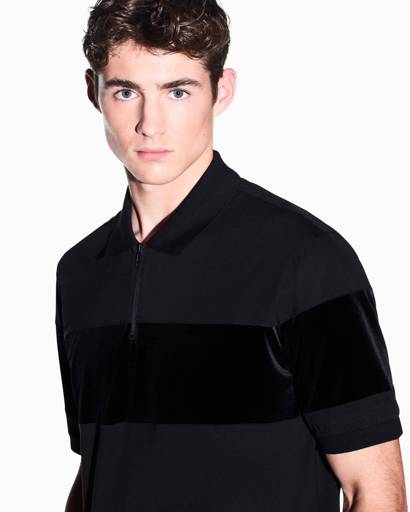 regular fit polo shirt in mercerized cotton jersey