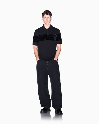 regular fit polo shirt in mercerized cotton jersey