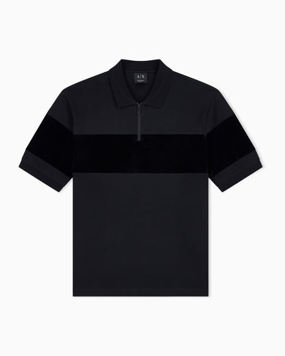 regular fit polo shirt in mercerized cotton jersey