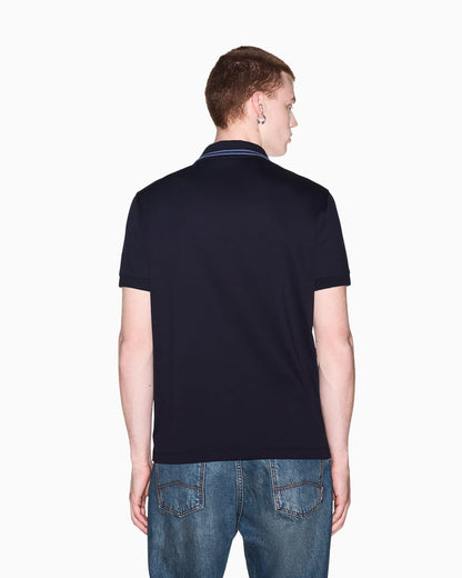 regular fit polo shirt mercerized cotton jersey