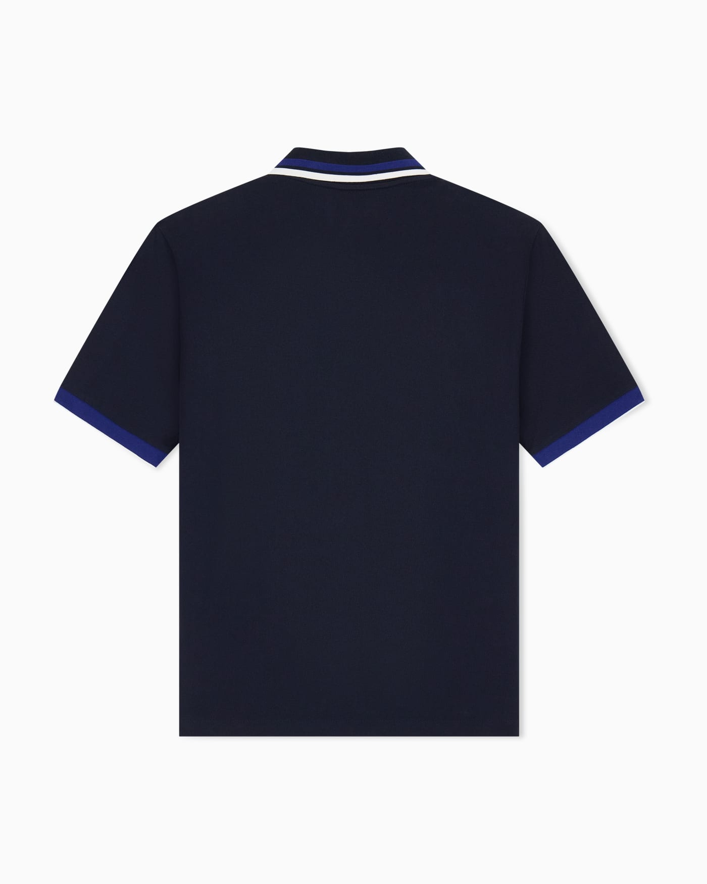 regular fit polo shirt in cotton piquet with rib details