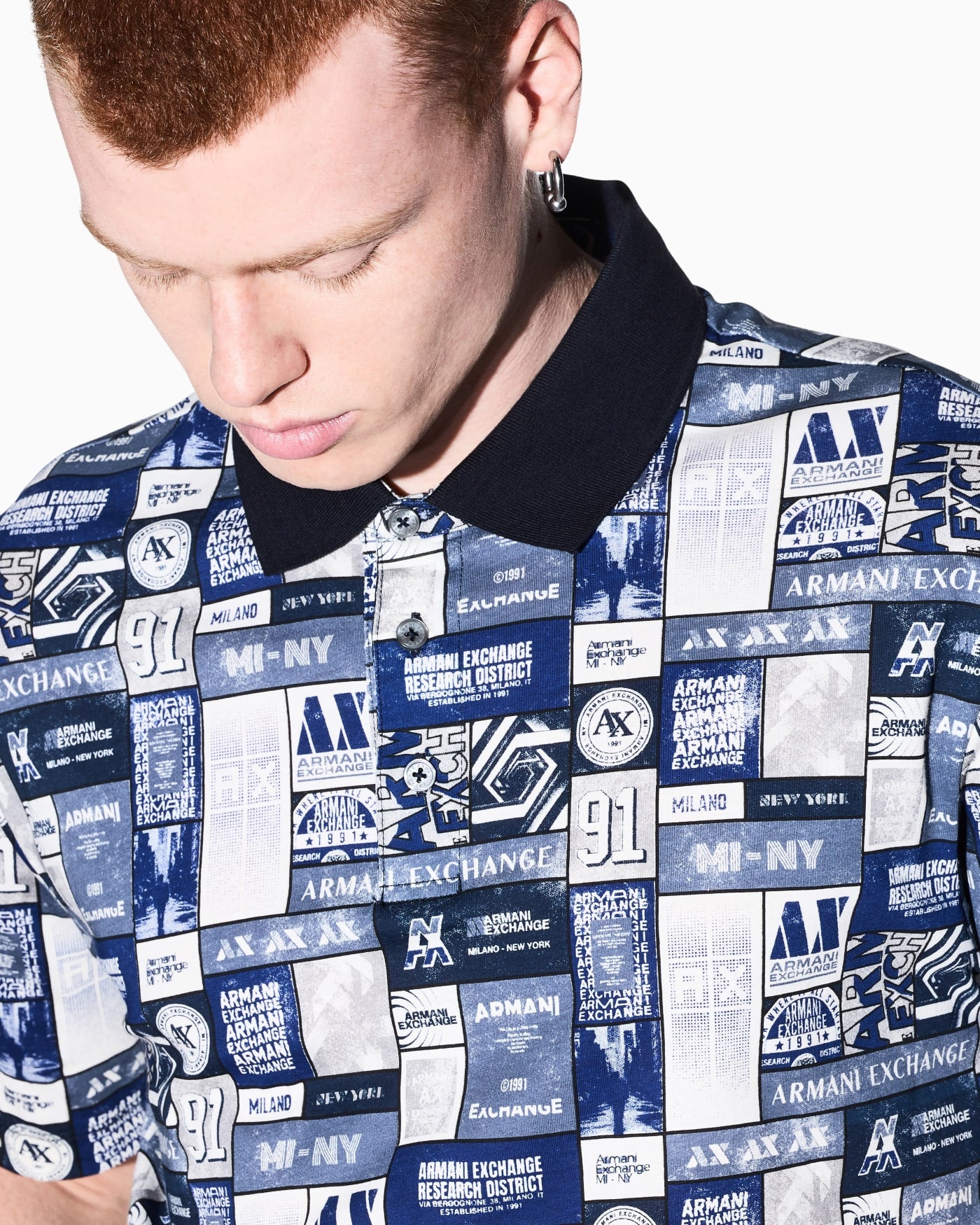 regular fit polo shirt in cotton jersey