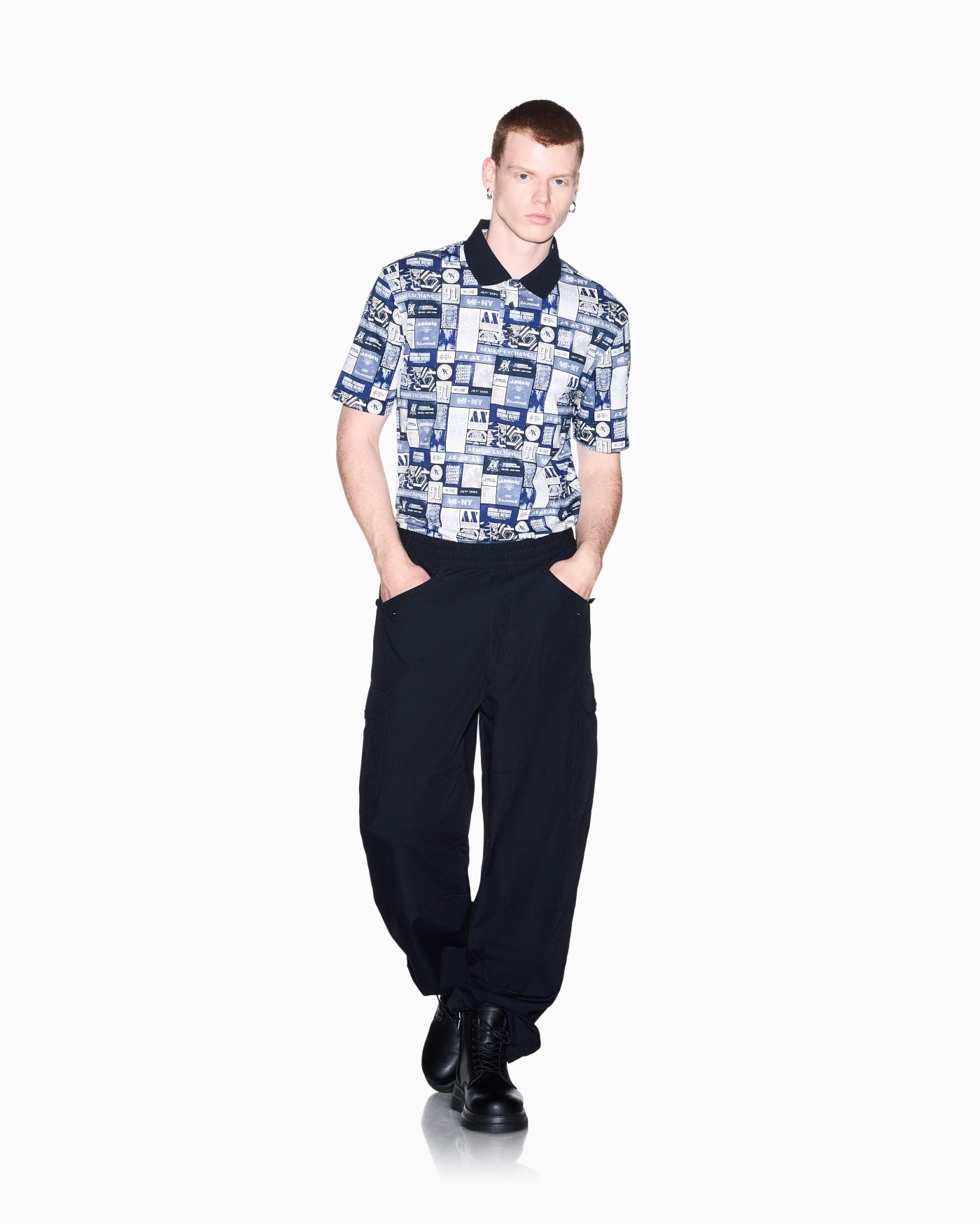 regular fit polo shirt in cotton jersey