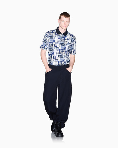 regular fit polo shirt in cotton jersey
