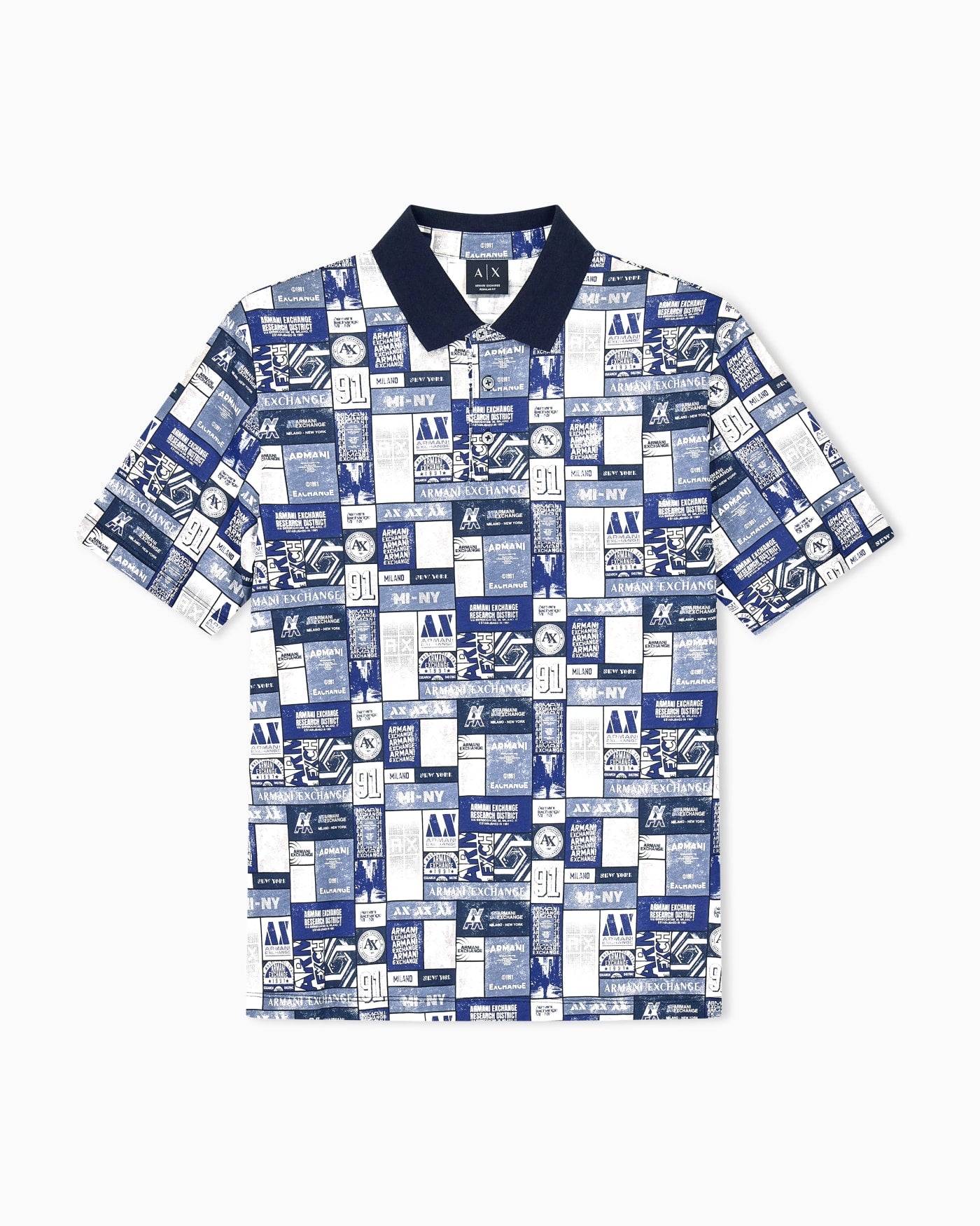 regular fit polo shirt in cotton jersey